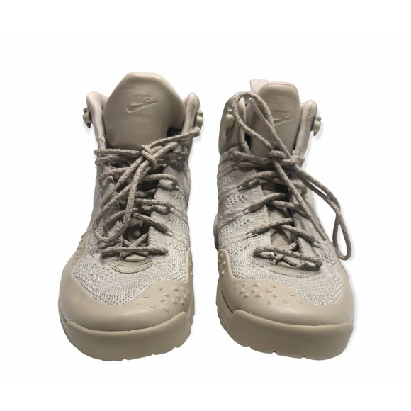 Nike Womens 6 LUPINEK FLYKNIT Boot Sneaker Light Bone Trainers 862512 200 - Picture 3 of 12